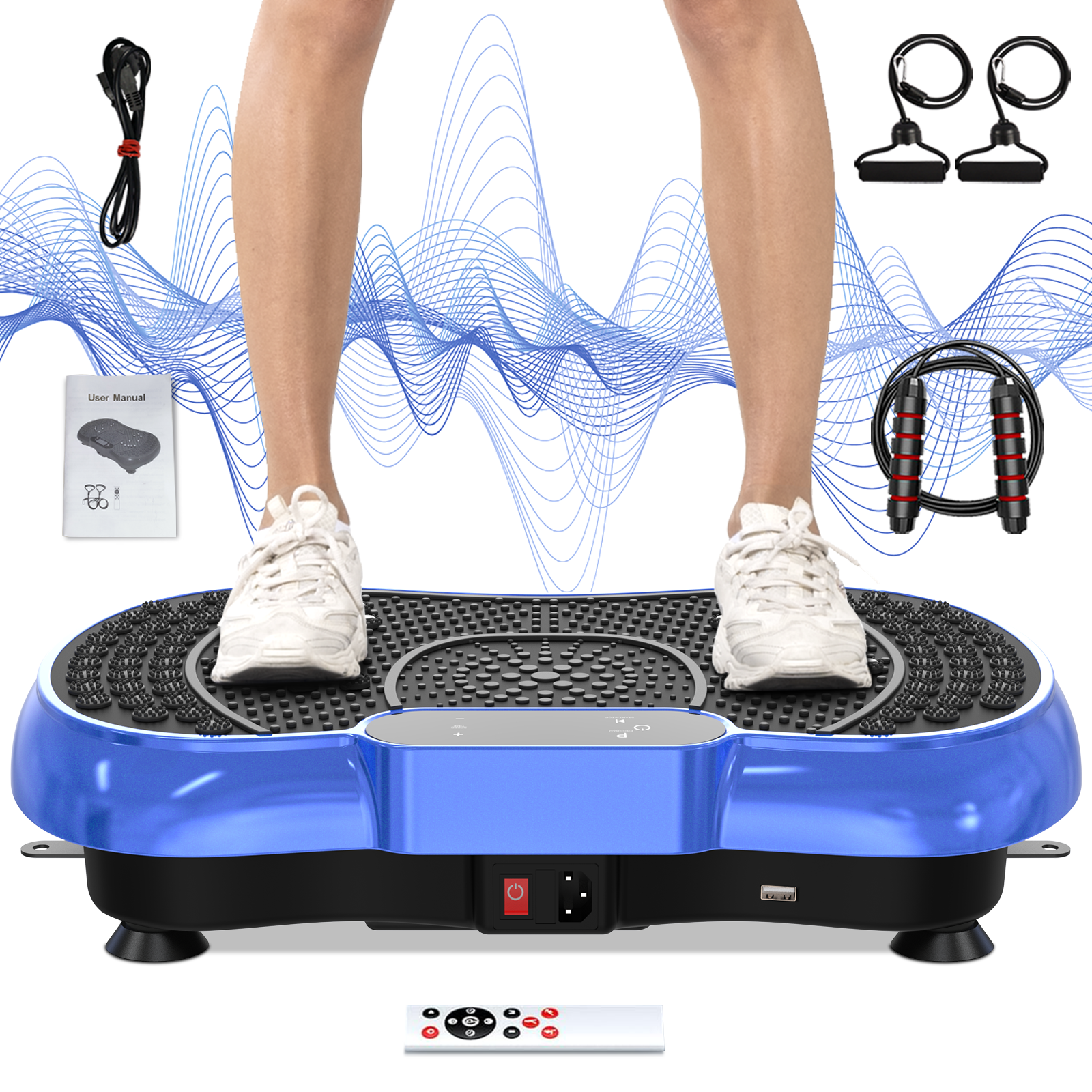 Bigzzia Vibration Plate Exercise Machine Whole Body Workout Vibration