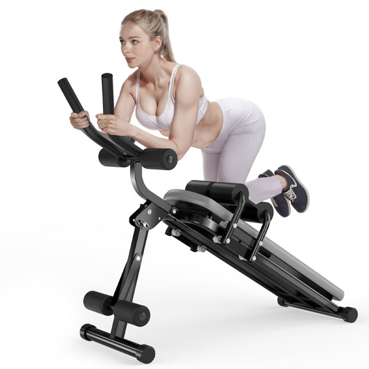 Bigzzia Foldable Ab Machine, Ab Workout Equipment, Abdominal Trainers for Home