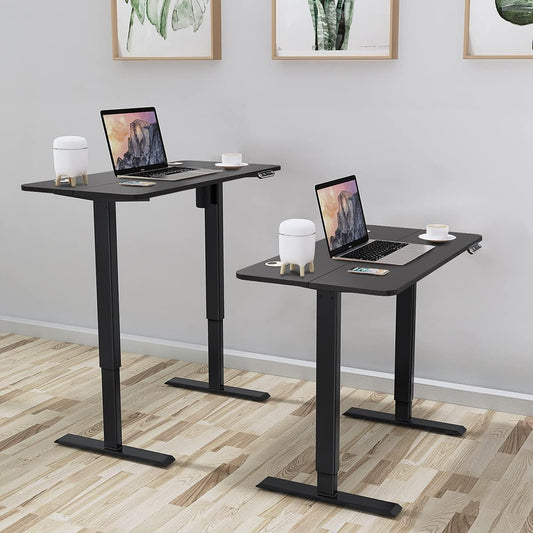 Bigzzia Electric Standing Desk Height Adjustable Standing Desk for 120cm x 60cm Stand Up Desk for Kids and Adults