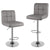 Bigzzia Barstool, Bar Stools Set of 2 PU Leather Swivel Height Adjustable Bar Chairs With Backrest For Breakfast Bar, Counter, Kitchen and Home Barstools