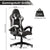 Bigzzia Gaming Chair Office Chair Desk Chair Swivel Heavy Duty Chair Ergonomic Design with Cushion and Reclining Back Support