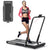 2 in 1 Folding Treadmill, 2.0HP Under Desk Treadmill Walking Jogging Machine with Bluetooth Audio Speakers for Home Office Cardio Fitness