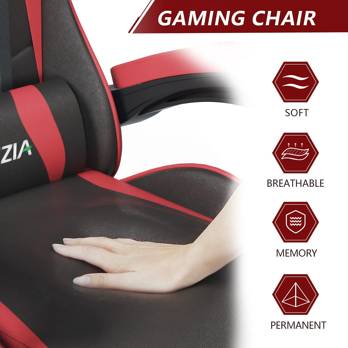 Bigzzia Gaming Chair Office Chair Desk Chair Swivel Heavy Duty
