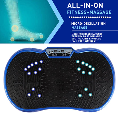 bigzzia Vibration Platform with Rope Skipping, Whole Body Workout Vibration Fitness Platform Massage Machine for Home Training and Shaping, 99 Levels
