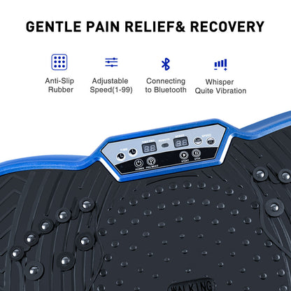 bigzzia Vibration Platform with Rope Skipping, Whole Body Workout Vibration Fitness Platform Massage Machine for Home Training and Shaping, 99 Levels
