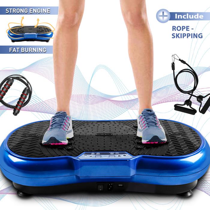 bigzzia Vibration Platform with Rope Skipping, Whole Body Workout Vibration Fitness Platform Massage Machine for Home Training and Shaping, 99 Levels